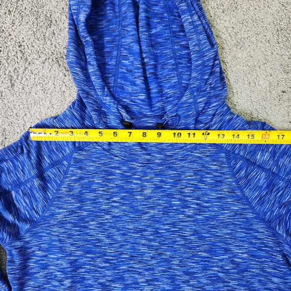 Calvin Klein Performance Womens Blue+White Hooded Wicking💧Sweater S - Picture 11 of 14
